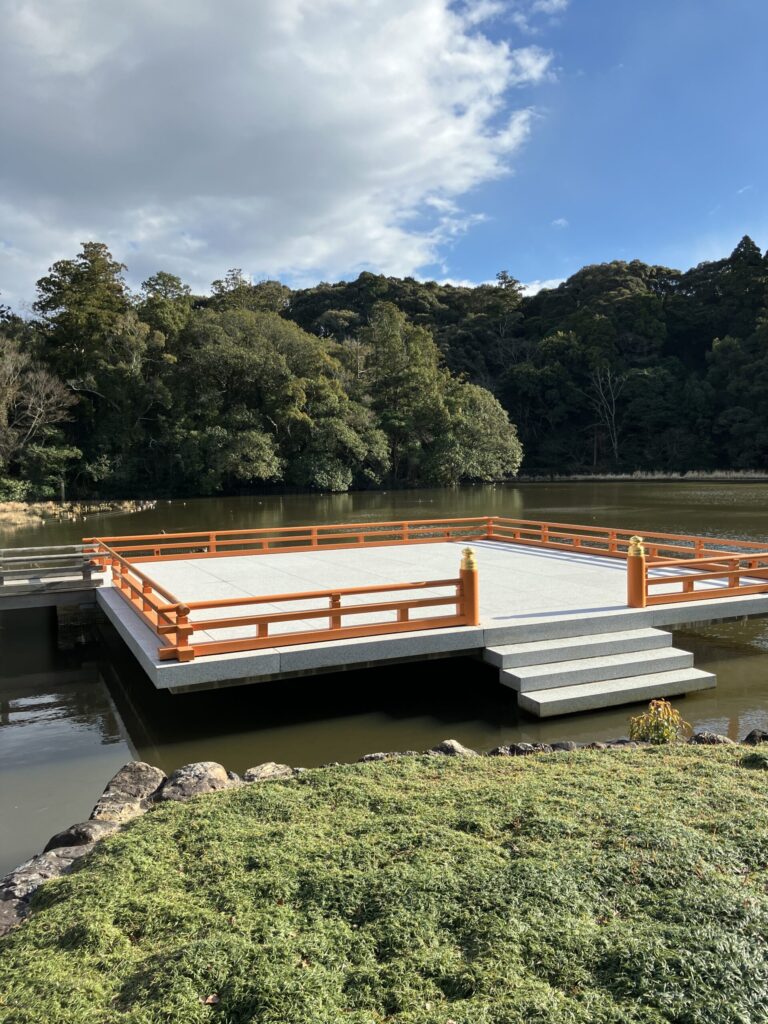Magatama Pond Dedication Stage
